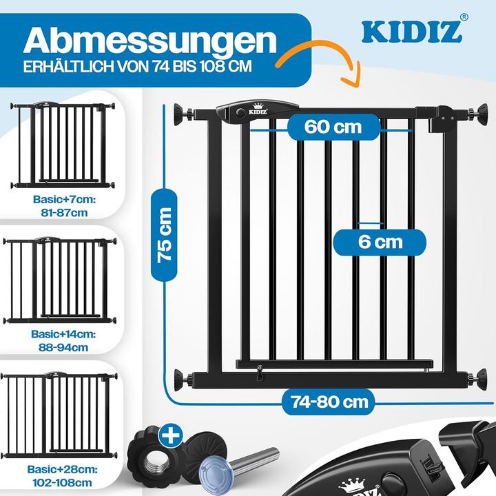 Produktbild Kidiz Treppenschutzgitter (74 - 80 cm)