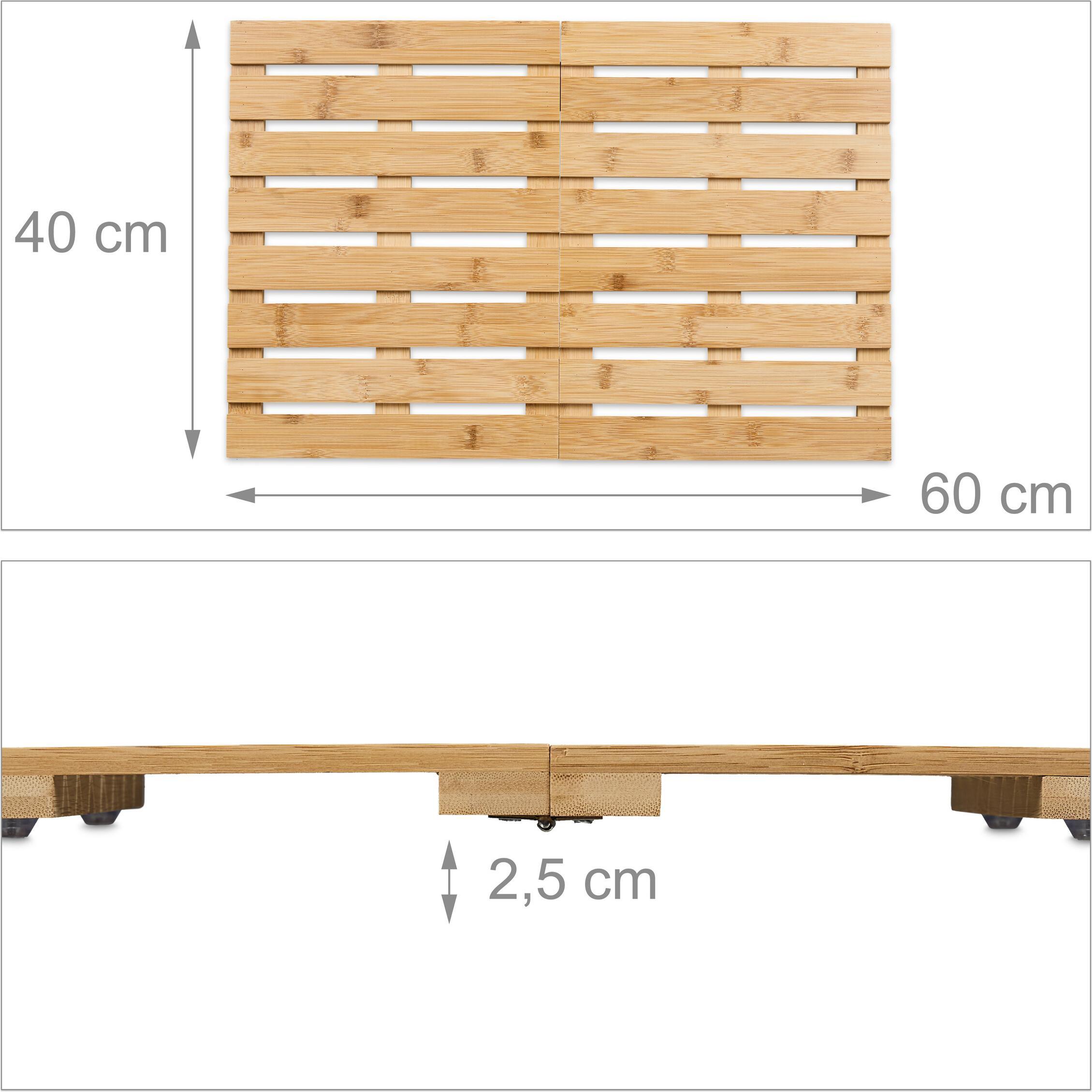 Thumbnail - Relaxdays, Badteppich, Badematte (60 x 40 x 2.5 cm)