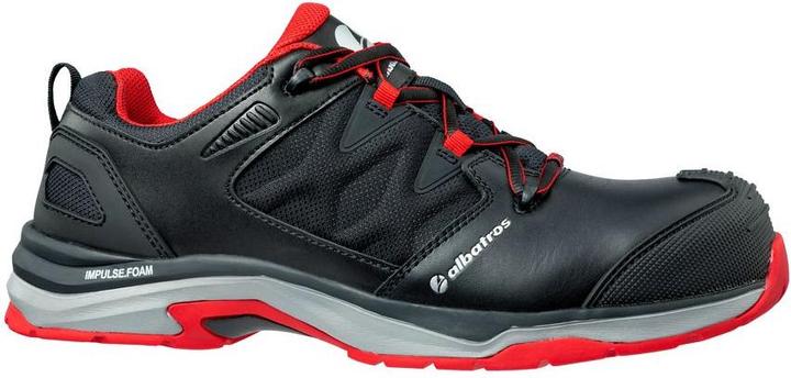 Produktbild Albatros Sicherheitsschuh ULTRATRAIL BLACK Low Grösse 37 schwarz/rot S3 ESD HRO SRC EN ISO 20345 Glattleder (S3, 37)