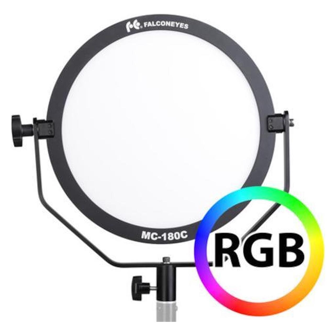 Falcon Eyes Rgb Led Lampe Mc-180C (Studioleuchte), Dauerlicht, Schwarz