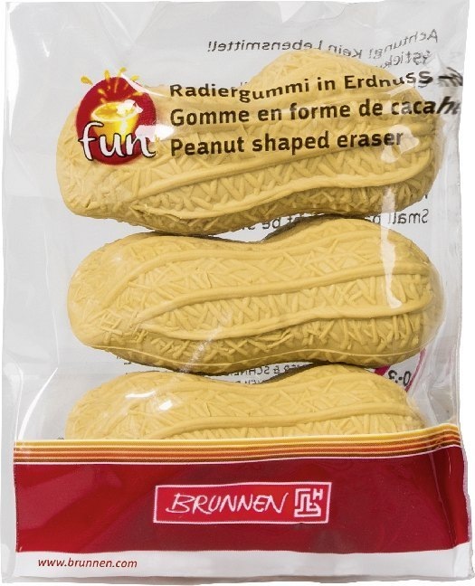 Produktbild 3 Radiergummis Erdnuss beige