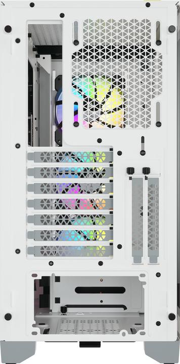 Immagine prodotto Corsair Custodia iCUE 4000X RGB Mid-Tower in vetro temperato bianco (ATX, mATX, Mini-ITX, E-ATX)