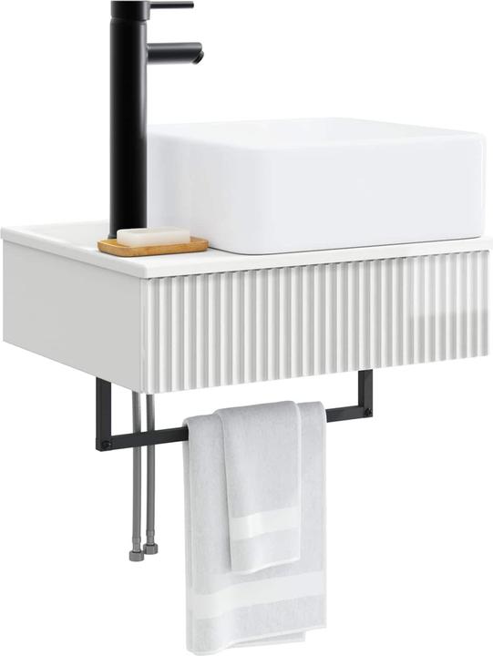 Actual product image vidaXL Wandmontiertes Waschbecken (410 mm, 500 mm)