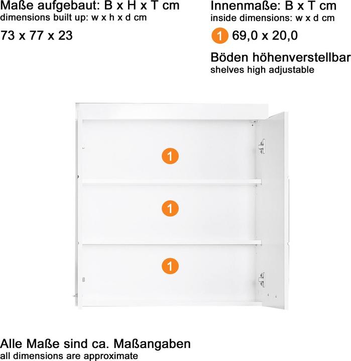 Produktbild Trendteam Amanda (73 x 23 x 77 cm)