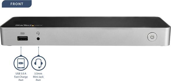 Image du produit StarTech Station d'accueil USB-C Triple Moniteur UHD 4K (USB-C, 4 ports)