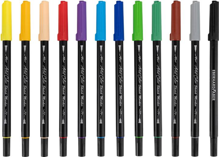 Productafbeelding EberhardFaber Vezelstiften Sketch Marker Artist Color 12 stuks (Veelkleurig, 12 x)