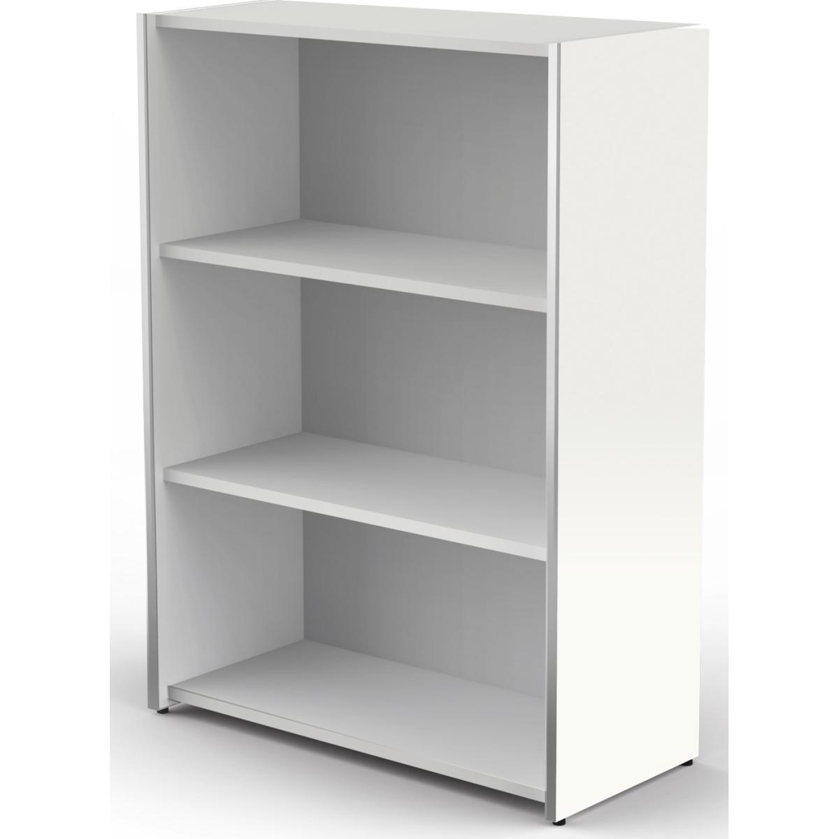 Kerkmann, Aktenschrank, Regal 2 Böden 3 Ordnerhöhen B 800 mm weiss Masse x T 380 H 1.110