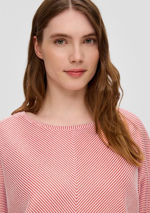 Actual product image S.Oliver T-Shirt Shirt mit Streifenstruktur (44)