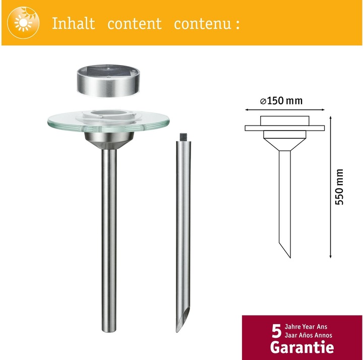 Image du produit Paulmann Piquet solaire Ufo (5 lm, IP44)
