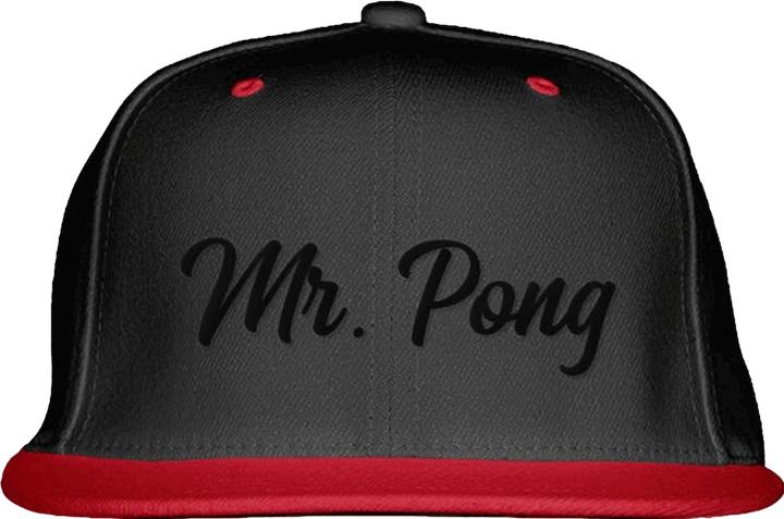 Produktbild MrPong Beer Pong Snapback Cap Red (One Size)