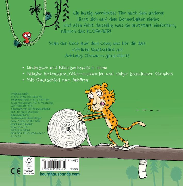 Immagine prodotto Und sie schrien nach Klopapier – Ein Quatschliederbuch (Tedesco, Nikolai Renger, 2024)