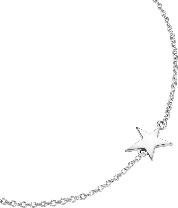 Actual product image Glanzstücke München Ladies bracelet star sterling silver - 34524 (17 cm, Sterling Silver)