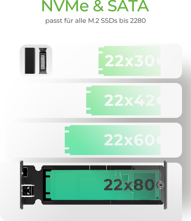 Produktbild Icy Box IB-1817MCT-C31 NVMe-Gehäuse (M.2)