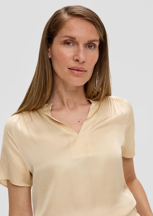 Produktbild S.Oliver Bluse Viskose-Bluse mit Tunika-Ausschnitt (40)