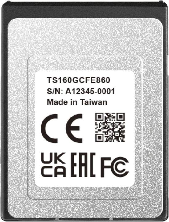Actual product image Transcend CFexpress Card 160GB SLC (160 GB, CFexpress type B)