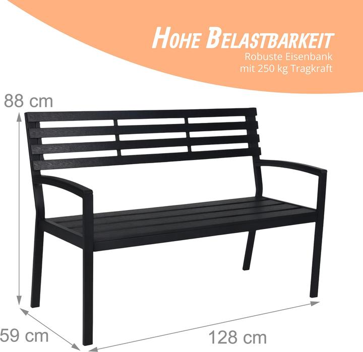 Image du produit Relaxdays banc jardin