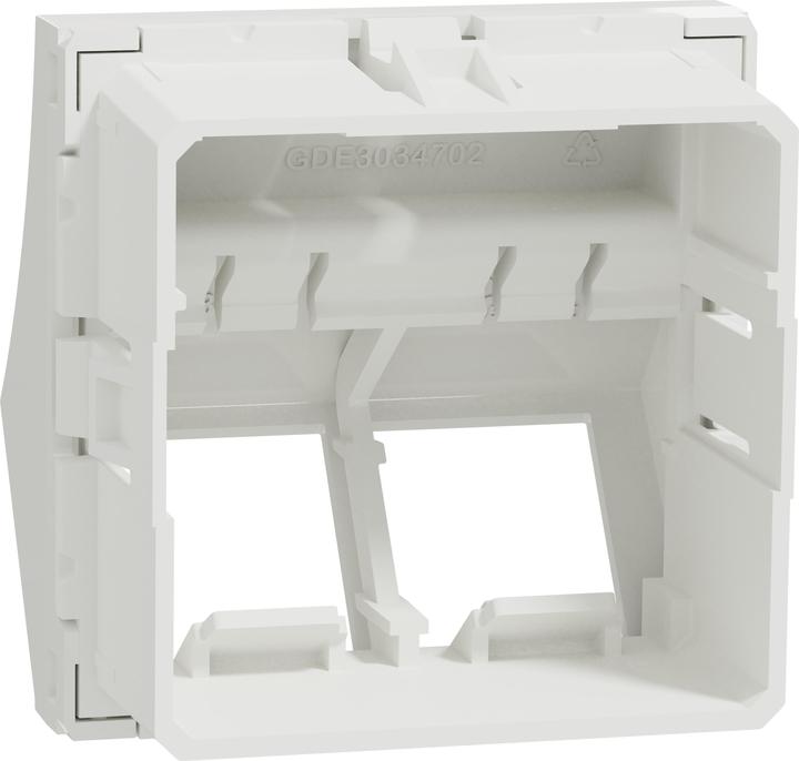 Produktbild Schneider Electric Datenbuchse 2xRJ45 S-one, gewinkelt, weiss