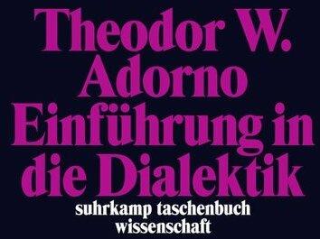 Produktbild Einführung in die Dialektik (Deutsch, Theodor W. Adorno, 2015)