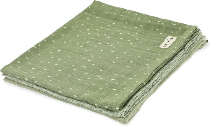 Actual product image Trixie Baby Muslin cloths 3-pack mix 55x55cm Dino (110 cm, 110 cm)