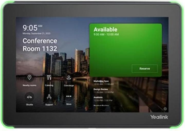 Actual product image Yealink RoomPanel E2, Black 8" room (1280 x 800 pixels, 8")