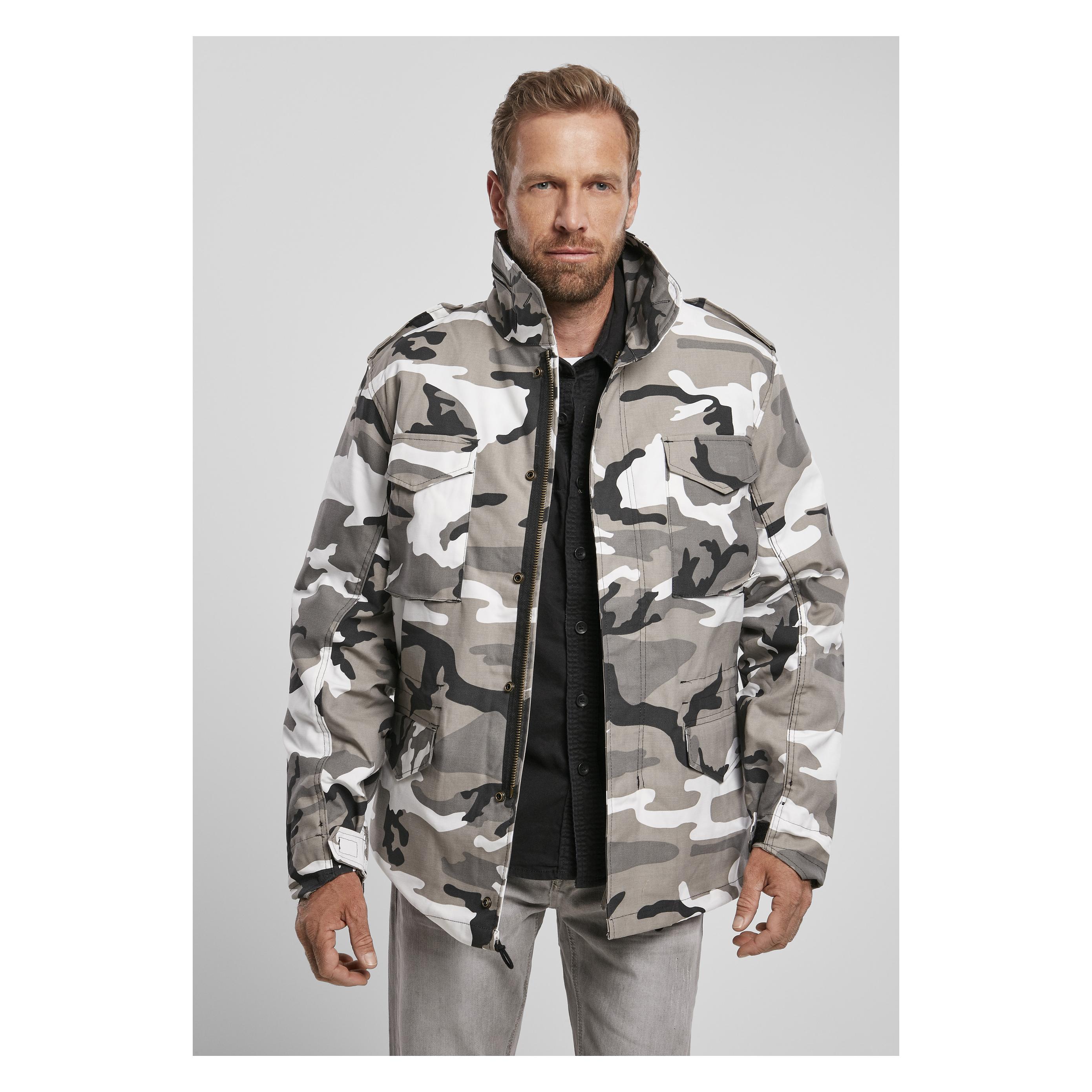 Brandit, Herren, Winterjacken, M-65 Field Jacket, Weiss, (Xl)