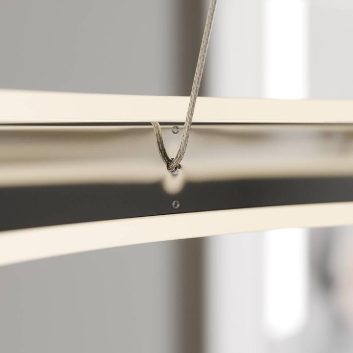 Image du produit Lucande Lyani Lampe à suspendre Ø60 Chrome/White (1800 lm)