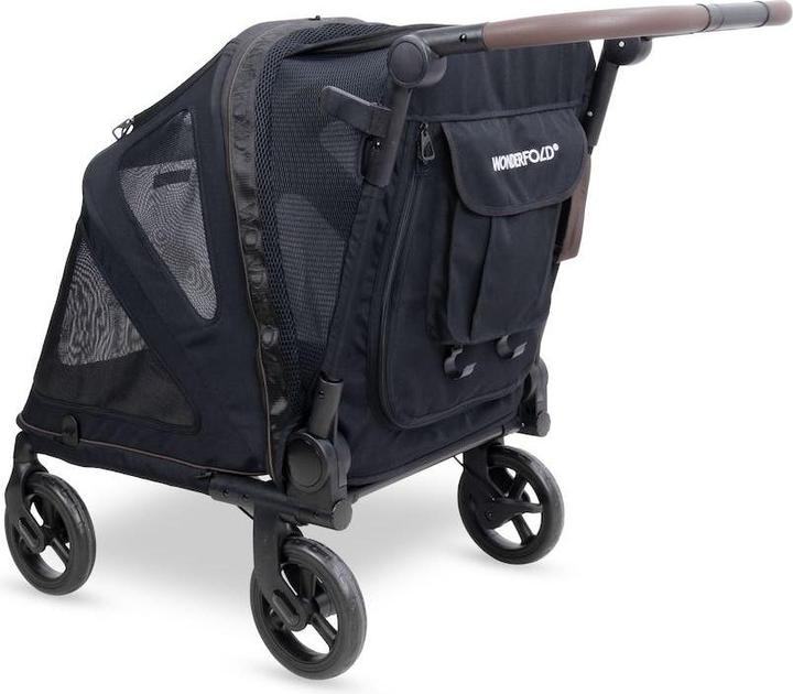 Produktbild WonderFold PFM Pet Medium Premium Hundebuggy - Farbe: Jet Black (Hund, Faltbar)