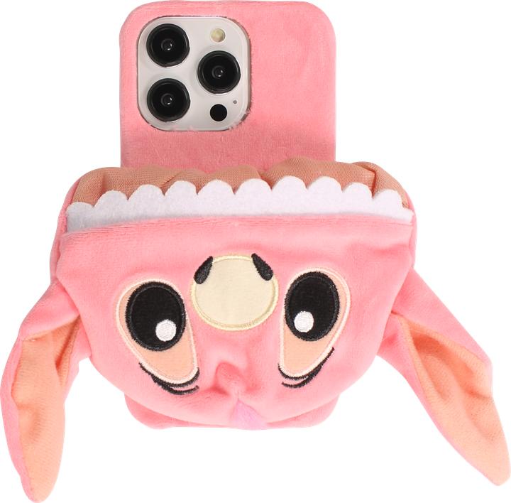 Produktbild PhoneLook Hülle Lustige Spass Hülle 3D Süsses Plüschmonster mit Mund-Kaputze (Apple iPhone 14 Pro)