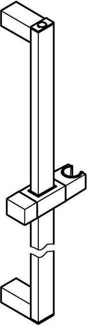 Productafbeelding Grohe Doucheglijstang EUPHORIA CUBE 600mm chr