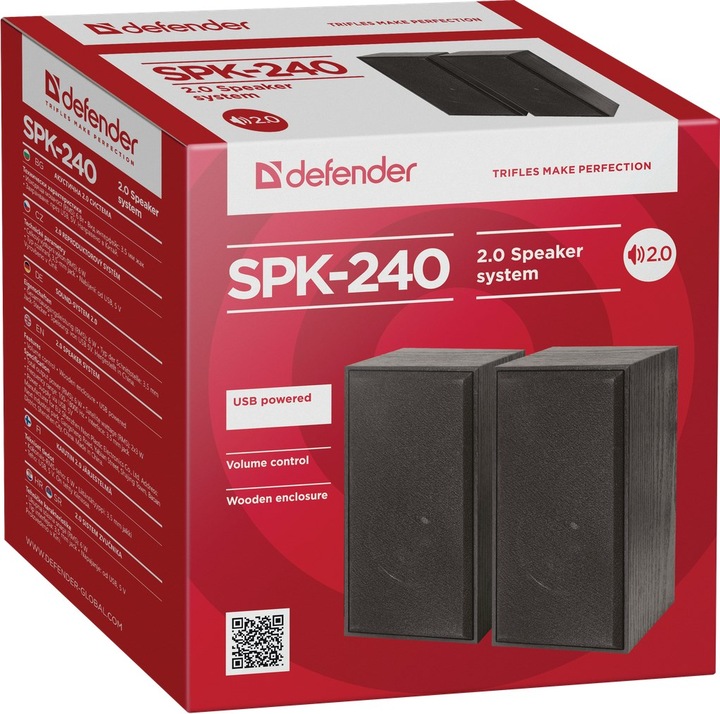 Actual product image Defender SPK-240 Computer Speakers (65224)