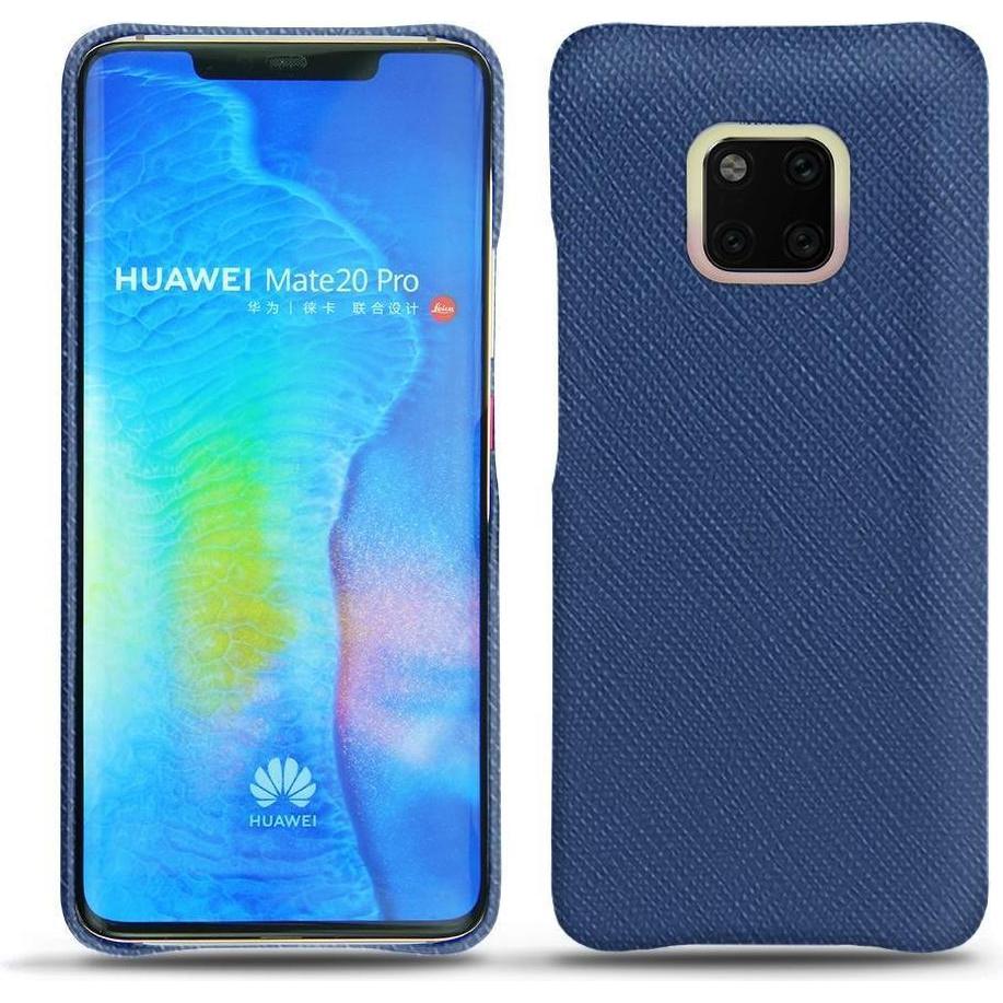 Noreve Lederschutzhülle (Huawei Mate 20 Pro), Smartphone Hülle, Blau