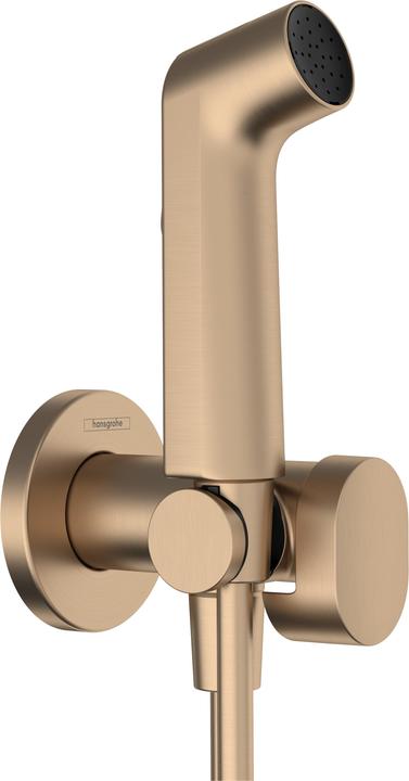 Actual product image hansgrohe Unterputz-Bidetarmatur mit Brausegarnitur, gebürstete Bronze