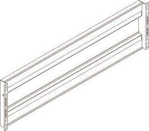 Immagine prodotto Eaton DIN afdaekning 4 x 1 modul saet, lysningsmål pr. 4 modul dinskinne er 431mm svarende til 12stk.