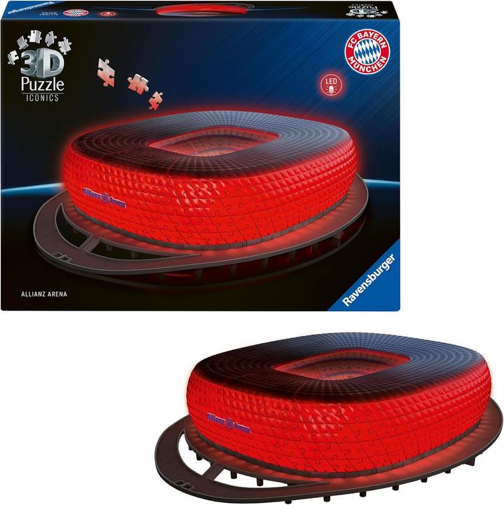 Immagine prodotto Ravensburger Iconics: Allianz Arena - mit Licht (216 pezzi)