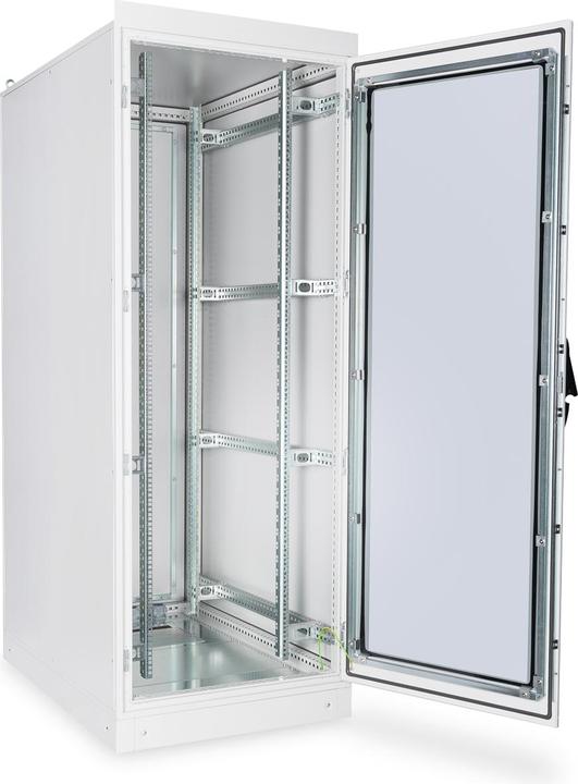 Produktbild Digitus 42HE Netzwerkschrank Indoor IP55 2100x800x1200 mm Hartglastur inkl. Sockel Grau RAL 7035 (42 HE, 19 Zoll Rack)