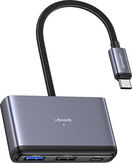 Produktbild Usams US-SJ627 4in1 Multifunctional Type-C HUB Type-C*1+USB3.0*1+USB 2.0*2 (USB-C, 4 Ports)