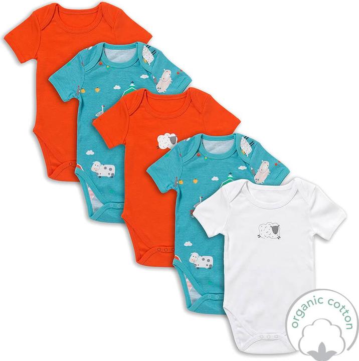 Image du produit Schlummersack Body bébé manches courtes 100% bio - lot de 5 (62)