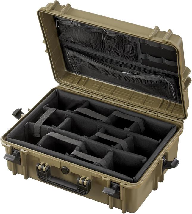 Image du produit Max Cases Trolley avec compartiments amovibles et organisateur, étanche et résistant aux chocs