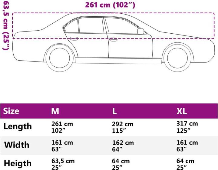 Actual product image vidaXL Car cover