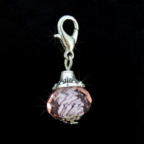 Actual product image Hermex Charm pendant for Thomas Sabo / Pandora bracelet - Pink (Stainless steel)