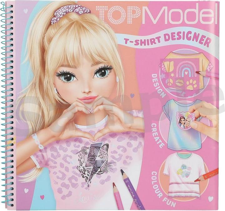 Actual product image Magni DEPESCHE TOPModel Malbuch T-Shirt Designer
