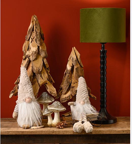 Image du produit G. Wurm Pouf de bord Lutin en textile beige (L/H/P) 12x40x8cm