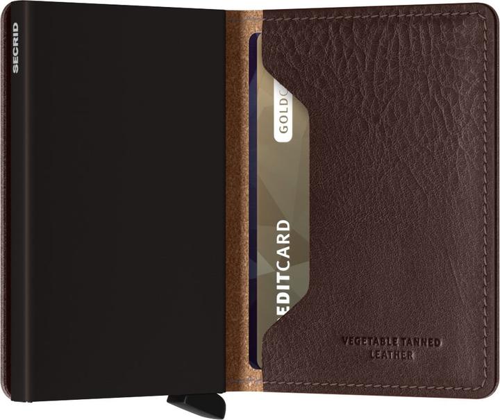 Actual product image Secrid Slimwallet Vegetable Tanned Espresso-Brown