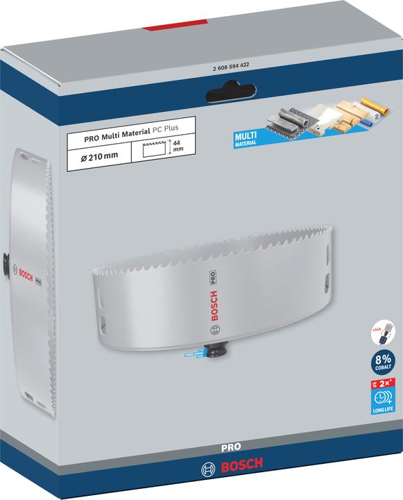 Produktbild Bosch Professional Zubehör PRO Multi Material PC Plus Lochsäge (210 Millimeter)