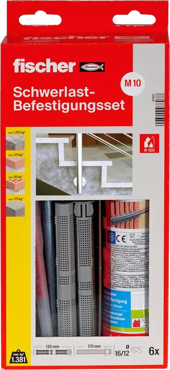 Actual product image Fischer Schwerlastbef.Set 300 T SBS Set M10 (6 pcs.)