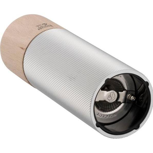 Thumbnail - Peugeot Line Holz/Aluminium Salzmühle 18 cm Natur, Pfeffermühle + Salzmühle, Grau, Braun