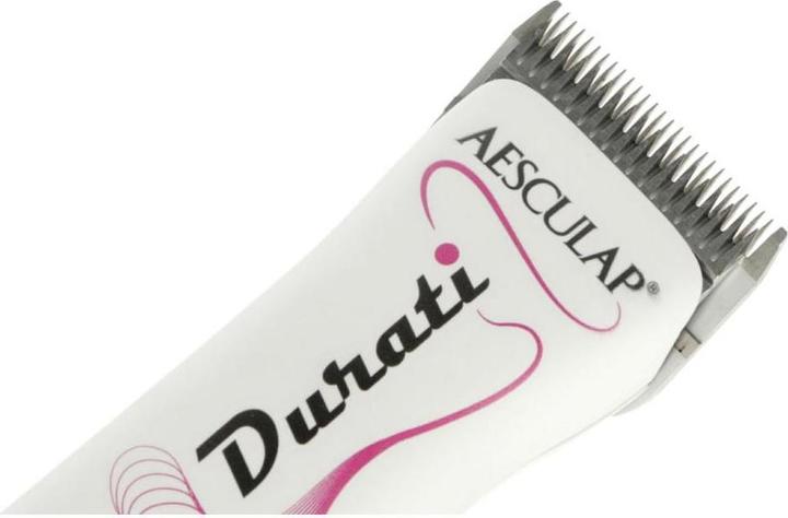 Actual product image Kerbl Akkuschermaschine Durati, weiss/schwarz mit pinkem Aufdruck, 1 Akku (Cat, Dog, Vault)