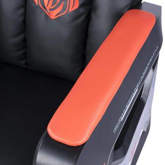 Produktbild Blue E-BLUE EEC338 Auroza Gaming Sofa schwarz-rot / Kunstleder / belastbar bis 200 kg