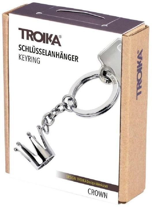 Actual product image Troika Key ring crown silver