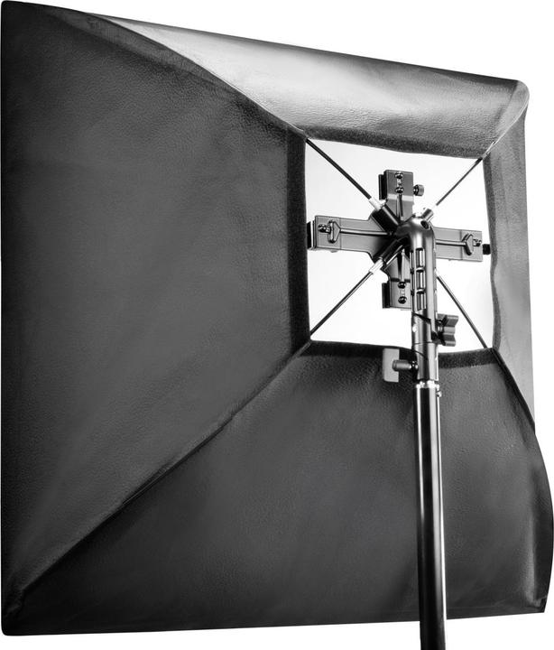 Immagine prodotto Walimex 4f. Supporto flash incl. softbox 60x60cm (Soft box, 60 cm)